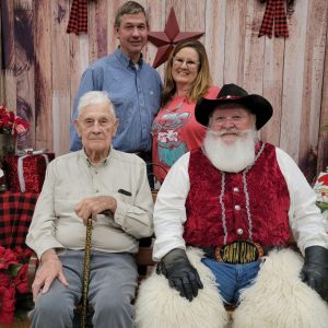 Santa Claus Visits Lochte with the Lochte family