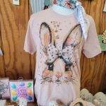 T-shirt pictured with cute bunny on it